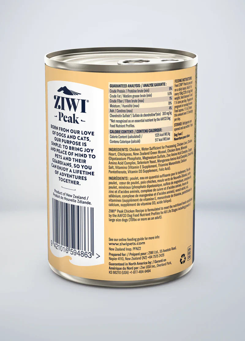 ZiwiPeak - Wet Free-Range Chicken Recipe for Dogs
